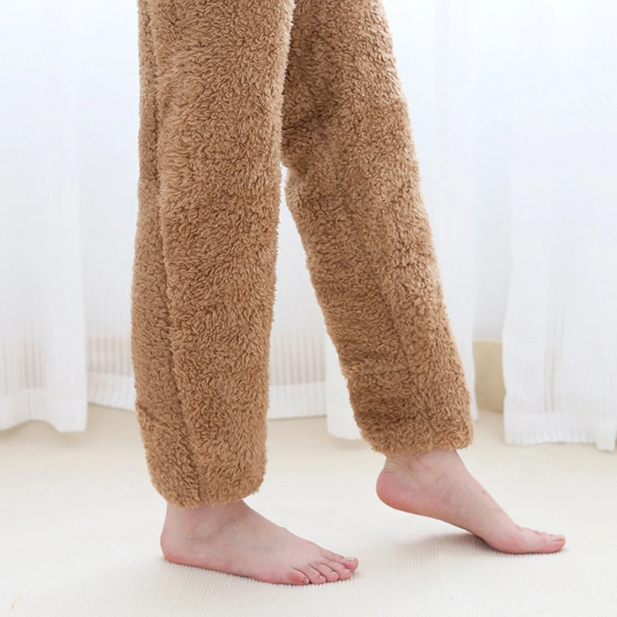 Over Knee Fuzzy Leg Warmers | Plush Long Sleeping Socks & Cozy Winter Stockings