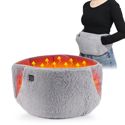 2-in-1 Electric Heating Waist Belt & Hand Warmer | USB Pain Relief Pad for Cramps & Back Pain