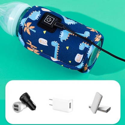 Portable Baby Bottle Warmer | Wireless USB Charging & Fast Travel Solution