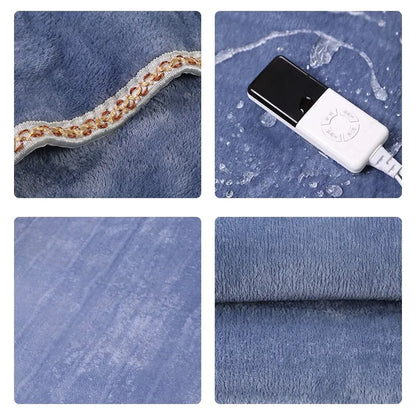 Ultra-Soft Electric Heated Throw Blanket | Cozy Coral Fleece Warming Bedding with Auto-Shutoff